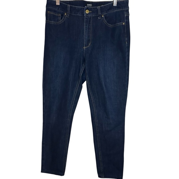 Jones New York jeans Lexington legging dark wash stretch size 10 26 inch inseam - Picture 11 of 12